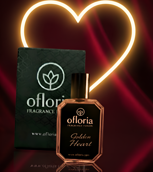 Golden Heart 50ml Eau De Parfum bottle - long-lasting fruity leather men's scent inspired by Janan Gold Edition