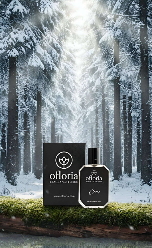 Close-up shot of Ofloria Cone, best fresh unisex perfume for daily use